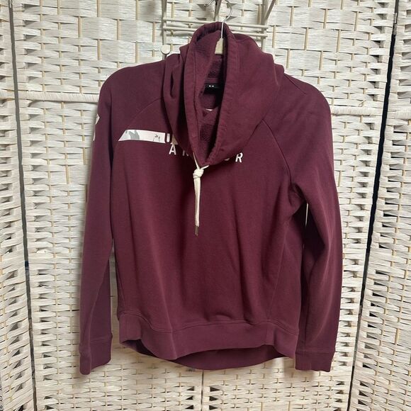 Under Armour ColdGear ladies s Loose Fit Pullover Hoodie. Mock Neck - Picture 6 of 6